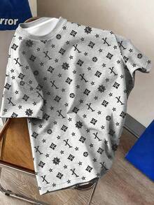 Manfinity Dauomo Men's Casual Everyday Graphic Print Round Neck T-Shirt