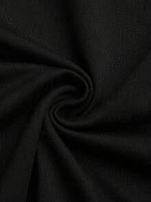 Sweetra Canotta con spalline a spaghetti e inserti in pizzo, top corto sexy con scollo a V profondo e senza maniche, canotta aderente con fiocco e spalline a spaghetti, blusa sexy con scollo a V e volant sul retro senza schienale per donne - nero - Visualizzare 4