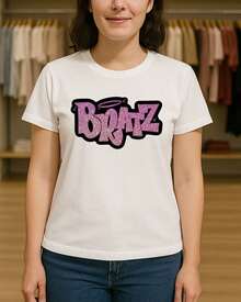 "Playera Glitter – Estilo Y2K" + GRATIS LLAVERO - Blanco - Ver 2