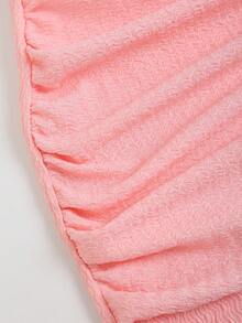 Sweetra 收腰极简喇叭袖紧身收腰连衣裙