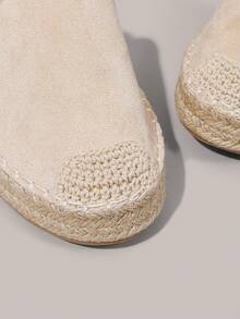 Styleloop Giày lười nữ phong cách Bohemian thường ngày - Màu be - Xem 4