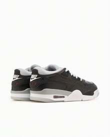 Nike AIR JORDAN 4 RM PRM UNISEX BLACK  FIRE RED-WOLF GREY-WHITE - Black/Wolf Grey/White/Fire Red - View 2