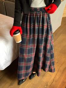 DAZY Gonna ampia a-line da donna, casual, alla moda, adatta per inverno, primavera, estate