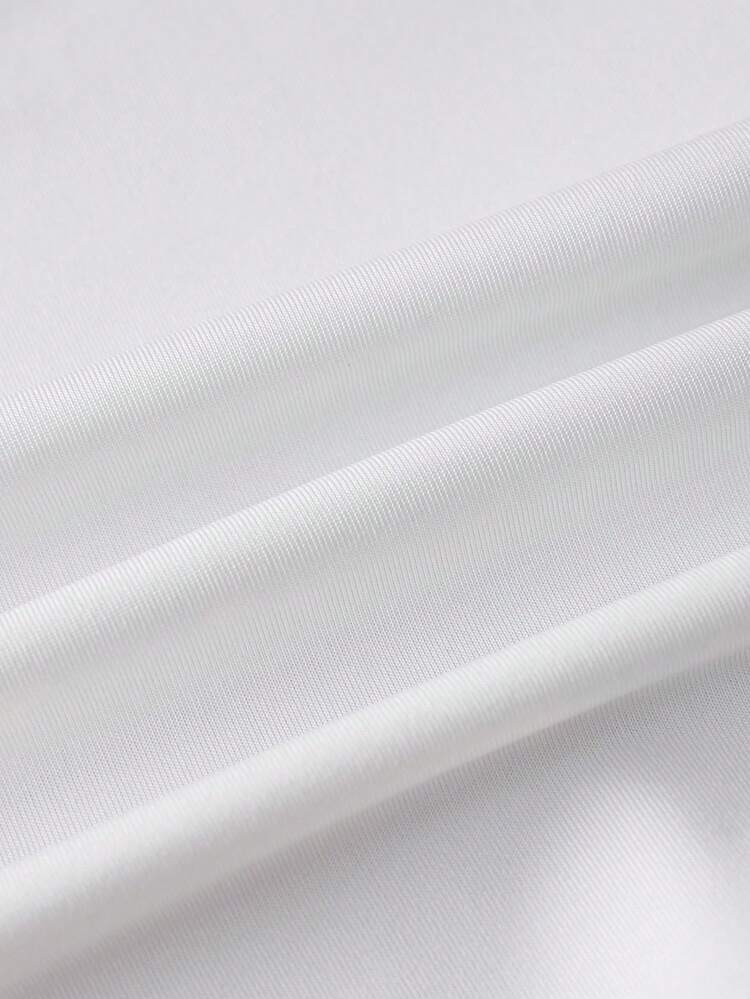 GARFIELD | SHEIN 女婴休闲字母和卡通图案短袖上衣，夏季 - 白色 - 查看 6