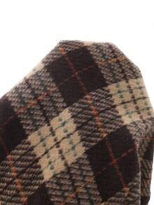 Franclia Women's Brown Plaid Wool Midi Skirt, New Autumn/Winter Style, Fashionable High-Waisted, Slimming A-Line, Bodycon, Retro, Thick Plaid Mini Skirt,Women's Mini Skirt.Winter For Women,Christmas,New Year ,White For New Year's Eve,Party,Beach,Elegant,Casual For Women,Romance, Valentine's Day, Dating,Graduation Season Attire, Fashionable Casual Commuter Wear, Business Office Wear, Versatile And Stylish Everyday Casual Wear, Urban Teacher's Professional Attire