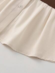 GlowEve Women's Casual Long Sleeve Top And Pants Two Pieces Set - Coffee Brown - View 8