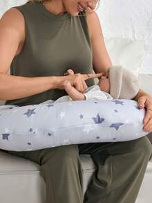 Cozy Pixies 1 件装 柔软舒适 灰色星形哺乳枕 适合孕妇和婴儿