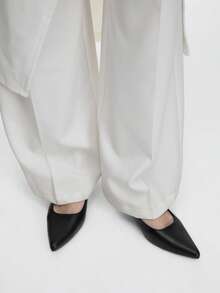 Mnmlis 女士优雅尖头通勤鞋 - 黑色 - 查看 3