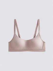 Loungeista 4件装女士舒适睡眠多色休闲条纹无钢圈软杯纯色内衣文胸 - 彩色 - 查看 8