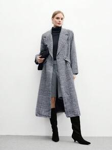 CUCCOO BIZCHIC Giày bốt cao đến đầu gối, gót thấp thời trang đa năng dành cho nữ - màu đen - Xem 9