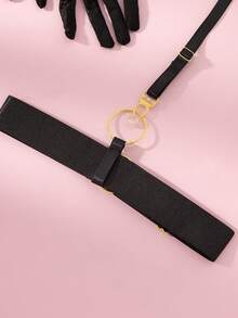 6pcs Black Elegant & Sexy Bodysuit For Women For Going Out - Black - View 3