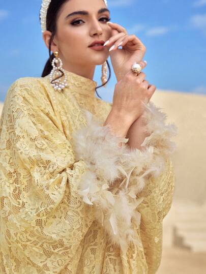 Al Najma Women's Turkish Maxi Dress & Arabic Traditional Abaya Kaftan Jalabiya Dress Gold Clothes Love And Lemonade Dresses