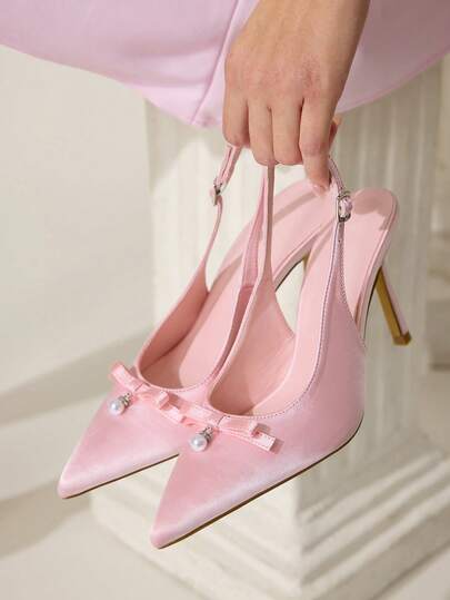 CUCCOO CHICEST Women's Pointed Toe Buckle Design Everyday Versatile Fashion High Heels Valentine's Day