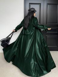 Sunspun Plus Size Lapel Belt A-Line Pocket Long Sleeve PU Windbreaker