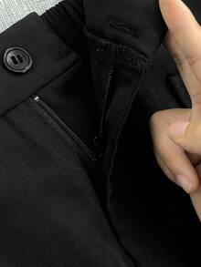 GlowEve CURVE Bộ đồ hai mảnh đen trắng dài tay dành cho nữ gồm áo khoác cardigan trắng thắt nơ và quần dài đen. - Đen và trắng - Xem 6