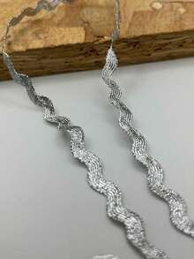 1条多色涤纶锯齿形丝带 DIY手工材料 礼品包装 蝴蝶结制作 婚礼 圣诞节 节日派对装饰材料