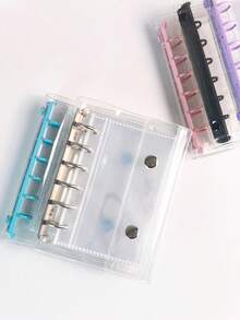 A7 Transparent Portable File Folder With Double Snap Design, Can Store Beautiful Photos, Can Be Used As Photo Album, Money Saving, Stationery, Notebook, Sticker Book, Office Supplies, School Supplies, Back To School - Multicolor - View 16