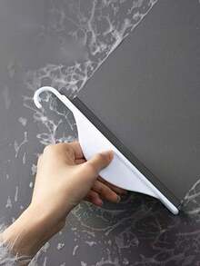 1. 实用玻璃窗刮刀、镜面刮刀、肥皂清洁刮刀、瓷砖清洁工具，适用于浴室和厨房 - 黑色 - 查看 5