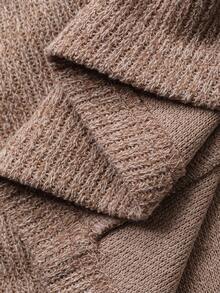 Dazy-Less Brown Sleeveless Pullover Vest, Casual & Fashionable T-Shirt For Women, Autumn/Winter - Khaki - View 3