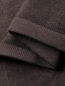 DAZY Áo khoác cardigan cổ tua rua thanh lịch dành cho nữ, Thu/Đông - Cà phê nâu - Xem 11