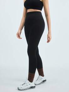 Loungeista Women Compression Black Leggings Tummy Control Butt Lifting Shapewear High Waist Thigh Slimmer Pants Body Shaper Christmasfor Summer - Black - View 5
