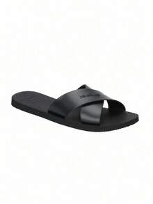Havaianas Dép sandal nữ màu xanh ngọc ánh kim, đen 4148866.009 - màu đen - Xem 1