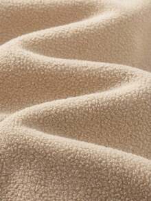 SHEIN Tween Girl Beige Stretchy Casual Sports Leggings With Thermal Lined, Solid Color Sports Leggings, Running Tights - Apricot - View 5