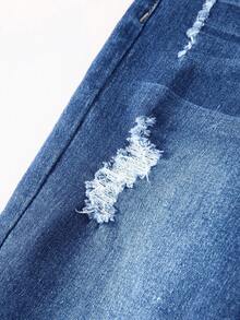 Tween Boy Pocket Distressed Casual Versatile Daily Wear Denim Jeans - Medium Wash - View 4