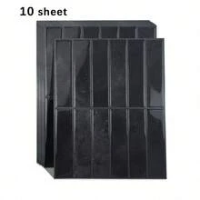 1/10/30PCS Black Brick Pattern Imitation Tile Self-Adhesive Wall Stickers, Peel And Stick Wall Tile, Waterproof Wallpaper For Living Room Kitchen Backsplash Bathroom Home,Zellige Style - Black - View 10