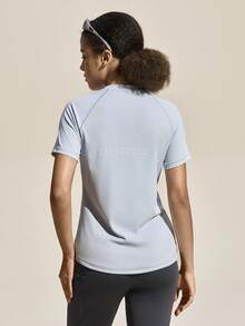 Exploreva Women's Outdoor Short - Sleeve Sports T - Shirt With More Comfortable And Skin - Friendly Stitching, Suitable For Outdoor Sports, Running, Fitness And Yoga. - Grey - View 6