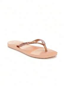 Havaianas HAV.SLIM Women Casual Everyday Comfortable Flat Flip-Flops - Rose Gold - View 1