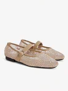 CUCCOO CHICEST Casual Commute Minimalist Comfortable Women Flats Valentine's Day - Champagne - View 9
