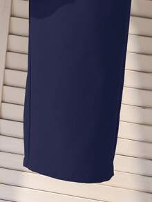 SHEIN 2pcs Tween Boy Gentleman Set: Striped Long Sleeve Shirt + Trousers, Elegant Outfit For Valentine's Day, Birthday Party, Evening Gala, Wedding, Christening, Anniversary Boys Button Up Outfit Sets Boys Casual Pants Suit Outfit Boy Casual Sets Boys Pant And Shirt Set Tween Boy Clothes Shirt With Long Pants - Navy Blue - View 8