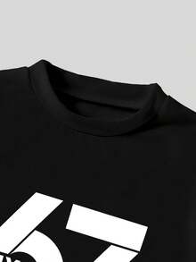 2pcs/Set Young Boy Printed Top & Drawstring Cargo Shorts Set, Fashionable Casual - Multicolor - View 7