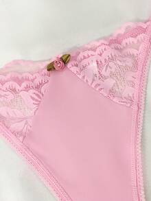 Contrast Lace G-String Lingerie