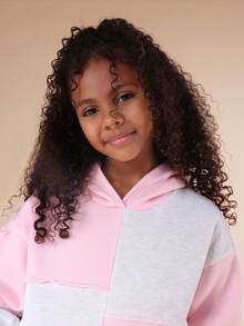 SUMWON Tween Color Block Hoodie Hood Pullover Sweatshirt For Casual Everyday Wear And Weekend Comfort Vacation - Multicolor - View 6