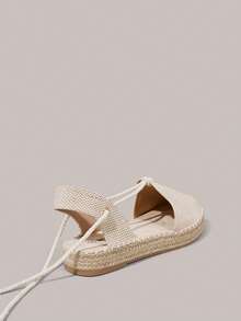 Styleloop Giày lười nữ phong cách Bohemian thường ngày - Màu be - Xem 5