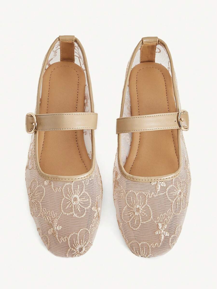 CUCCOO CHICEST Casual Commute Minimalist Comfortable Women Flats Valentine's Day - Champagne - View 1