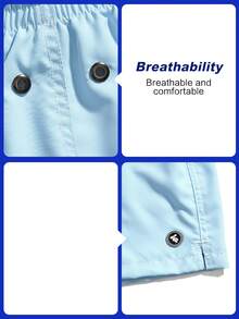 Horizaway Męskie szorty plażowe ze ściągaczem w pasie i kieszeniami - Wielokolorowe - Zobacz 7