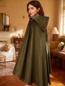 麂皮连帽斗篷披肩 - 成人超柔软绒面可穿戴毯 | 超大男女通用设计，极致舒适 | 加重助眠魔法斗篷 | 居家/影院/日常穿着的奢华休闲服 | 优雅长袖披肩，保暖必备，可水洗耐用面料 - 彩色 - 查看 7