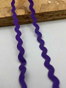 1条多色涤纶锯齿形丝带 DIY手工材料 礼品包装 蝴蝶结制作 婚礼 圣诞节 节日派对装饰材料