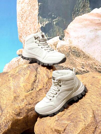 OUTDOORSY 女士户外休闲系带舒适雪地靴