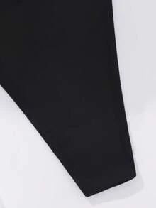 SHEIN Heart Chain Detail Sexy G-String, Rave - Black - View 7