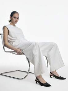 Mnmlis 女士优雅尖头通勤鞋 - 黑色 - 查看 9