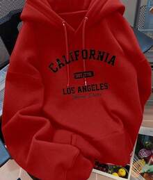 Men Hoodies - Red - View 1