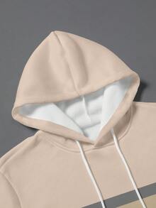 Manfinity Homme 2pcs Men's Hooded Sweatshirt And Loose Casual Pants Set - Multicolor - View 3