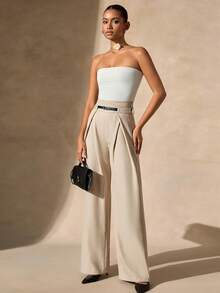 EURMUSE Women, Spring, Summer, Linen, Beige Casual,