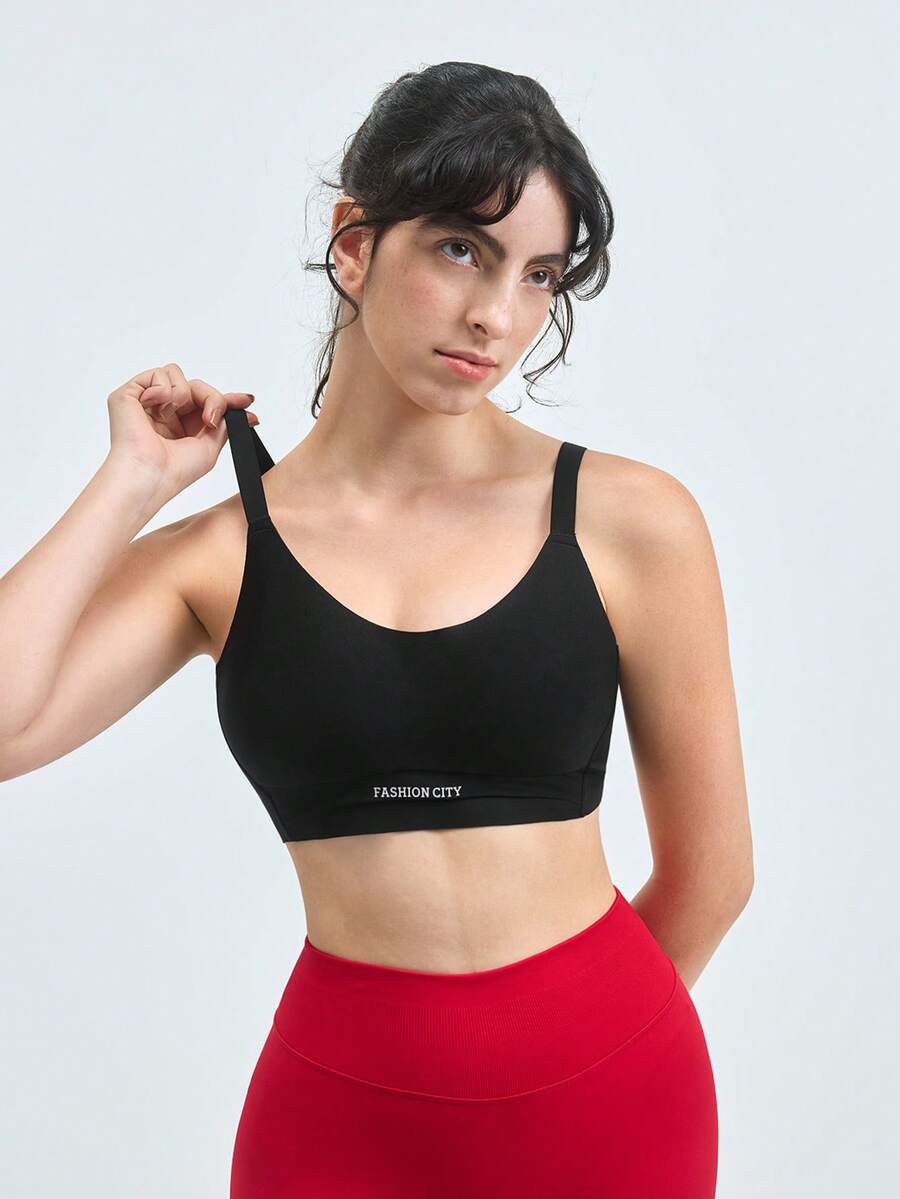 Loungeista 女士黑色聚拢文胸，时尚内衣文胸，轻薄性感内衣文胸，无钢圈文胸，无缝舒适文胸，透气简约纯色文胸，运动文胸