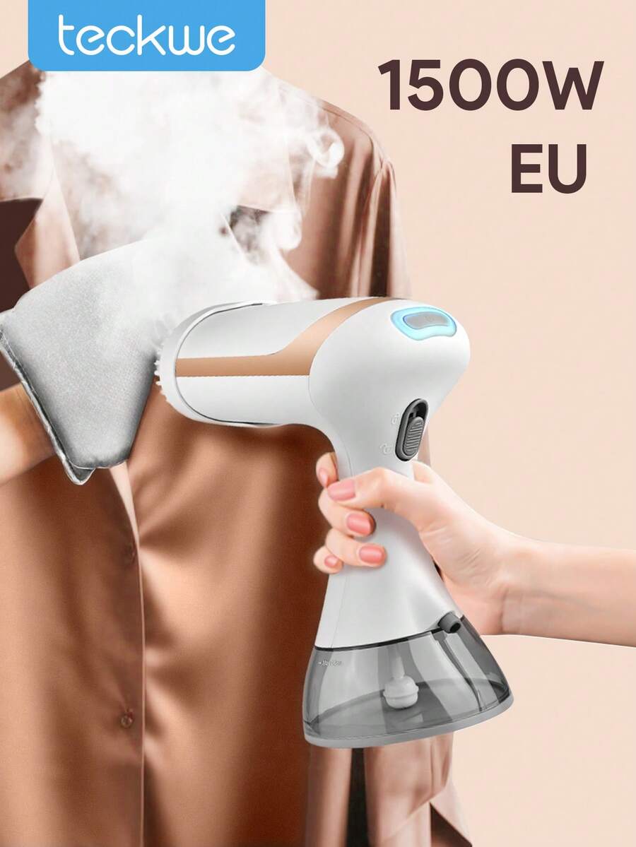 Teckwe Bàn ủi treo, máy hấp quần áo cầm tay, máy ủi di động 2 trong 1, làm nóng nhanh, hơi nước mạnh, loại bỏ nếp nhăn hiệu quả, thích hợp cho gia đình và du lịch - Phích cắm EU - Phích cắm loại C của EU (220-240V) - Xem 1