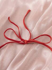 Plus Cut Out Bow Front Underwire Lingerie Set